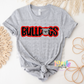 Bulldogs PNG - Bulldogs  -  sublimation design - Digital Download - Red and Gray