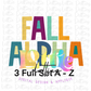 Fall alpha  - Alphabet Clipart - Instant Download  - Alpha Pack 3 Full Set A - Z