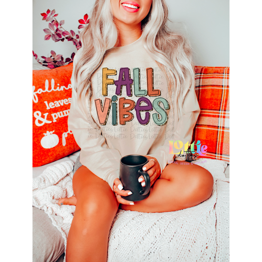 Fall Vibes Png - Fall Sublimation Design - Digital Download