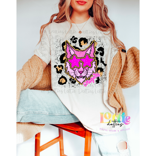 Cougars  Png - Cougars  Sublimation  -  Digital Download - Pink