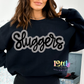 Sluggers PNG - Sluggers Sublimation Design - Digital Download -  Black and Gray