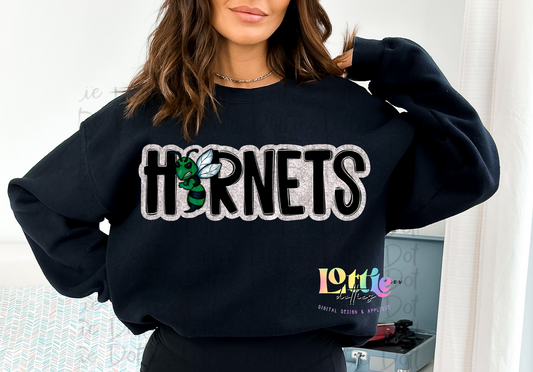 Hornets PNG -  Hornets Sublimation design - Digital Download - Green and  Black