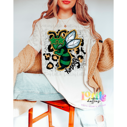 Hornets PNG -  Hornets Sublimation design - Digital Download - Green and  Black
