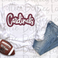 Cardinals PNG - Cardinals sublimation design - Digital Download - Maroon and White