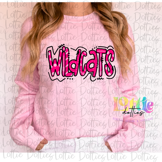 Wildcats  PNG - Wildcats Sublimation  - Digital Download - Pink