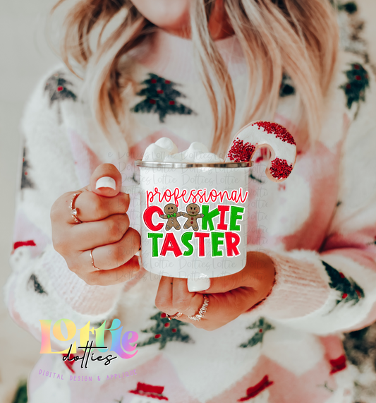 Professional  Christmas Cookie Tester - PNG - Christmas Sublimation - Digital Download