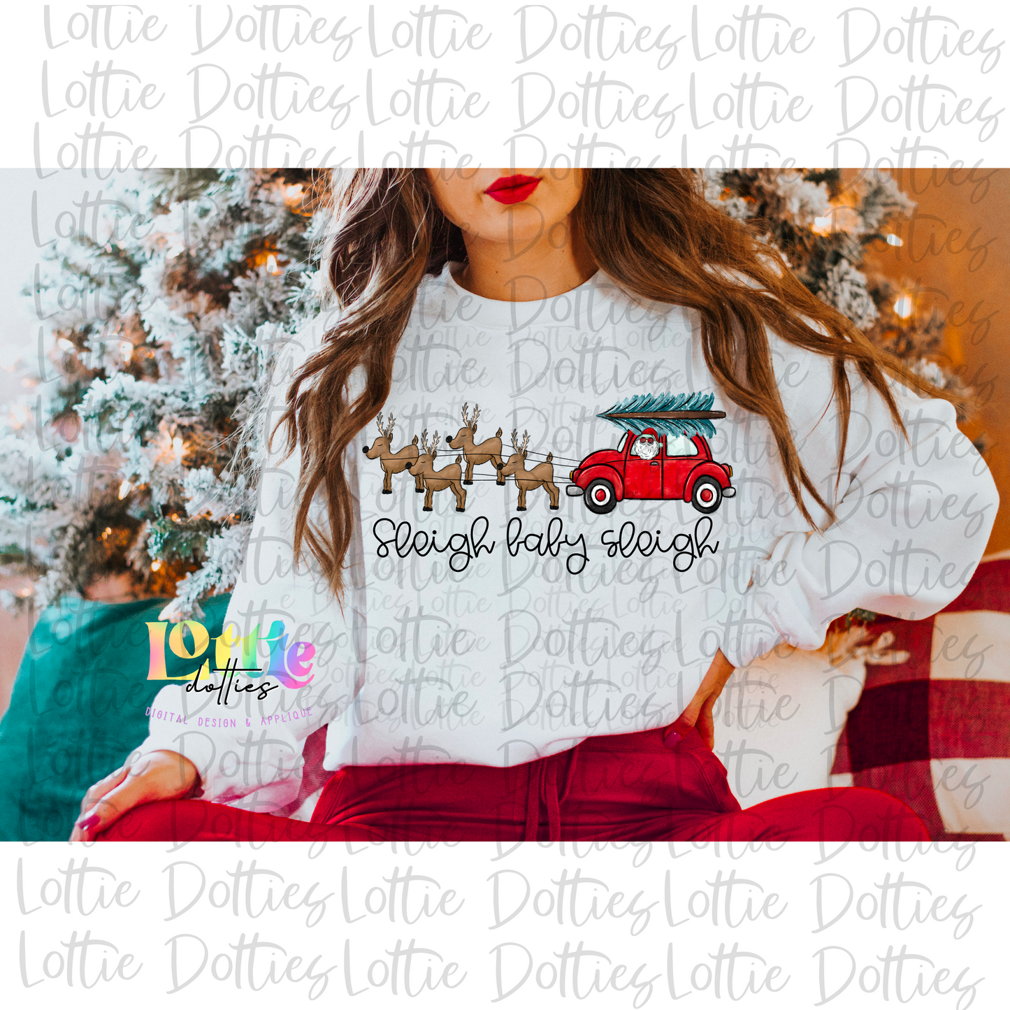 Sleigh Baby Sleigh PNG - Christmas Sublimation - Digital Download