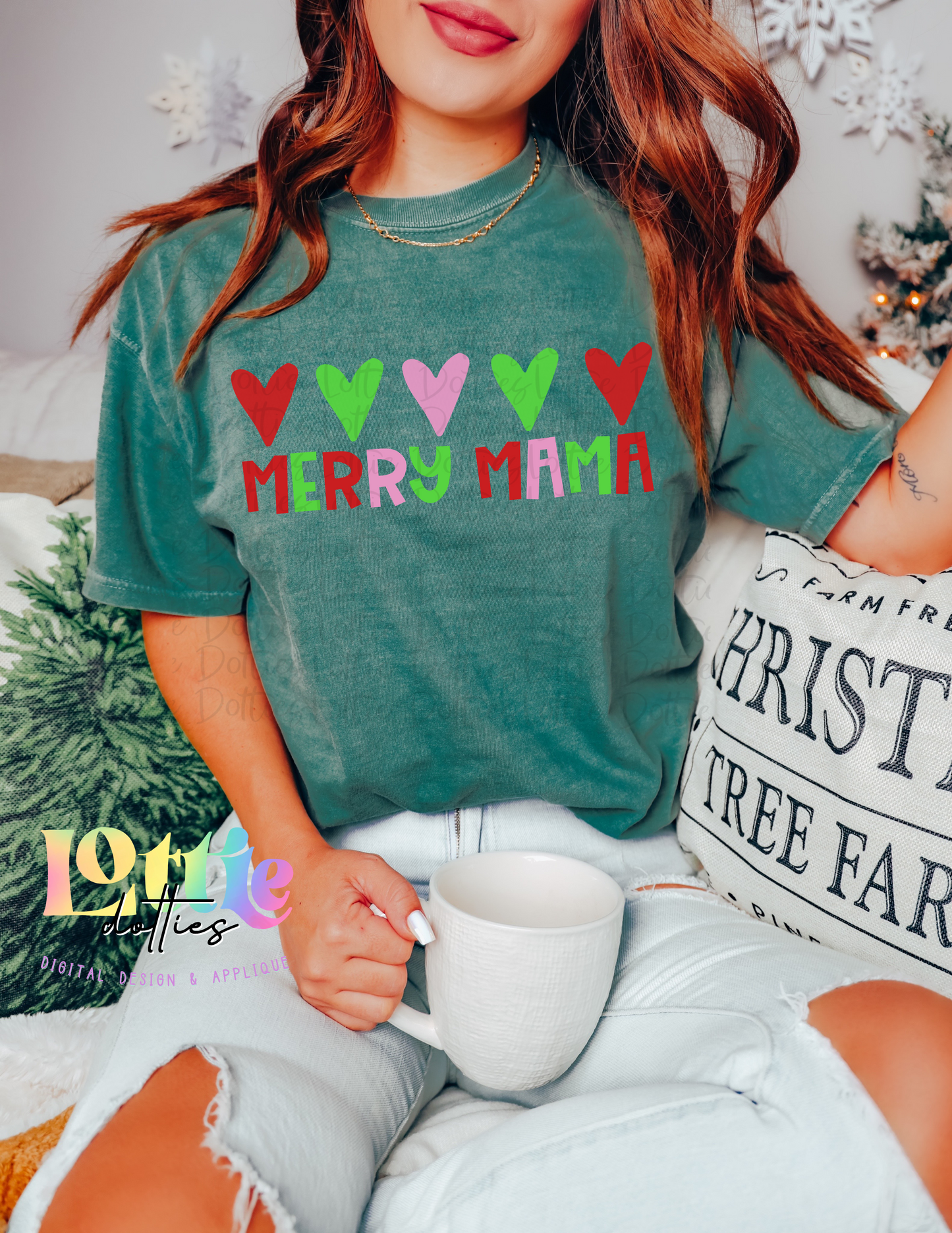 Merry Mama Png - Christmas Sublimation Design- Digital Download