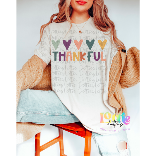 Thankful  Png - Thanksgiving Sublimation Design- Digital Download