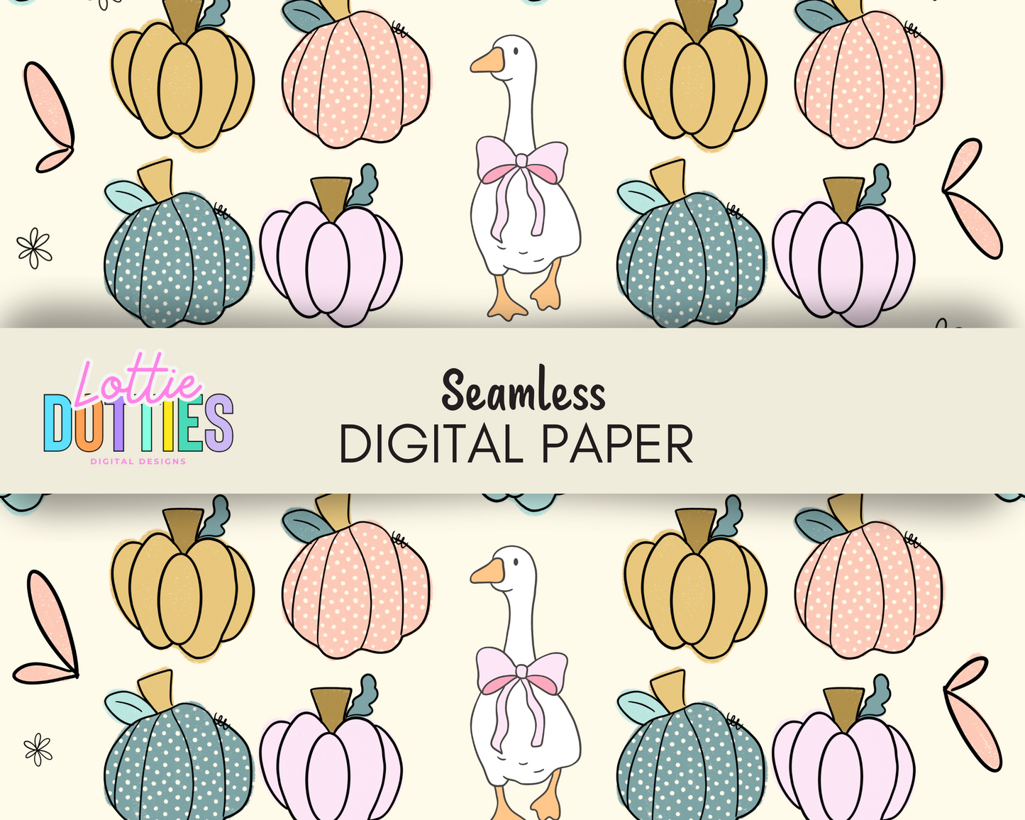 Fall Goose Digital Paper | Digital Paper | Digital Download | Seamless Digital Paper
