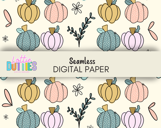 Fall Digital Paper | Digital Paper | Digital Download | Seamless Digital Paper