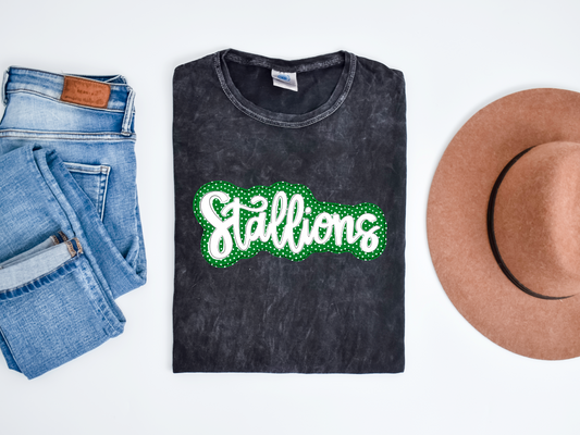 Stallions PNG - Stallions Sublimation design - Digital Download - Green and White