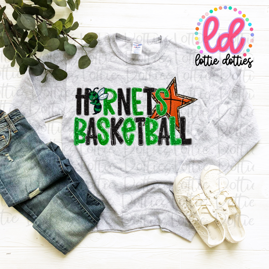Hornets PNG -  Hornets Sublimation design - Digital Download - Green and Black