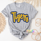 Tigers PNG - Tigers sublimation design - Digital Download - Navy and Gold