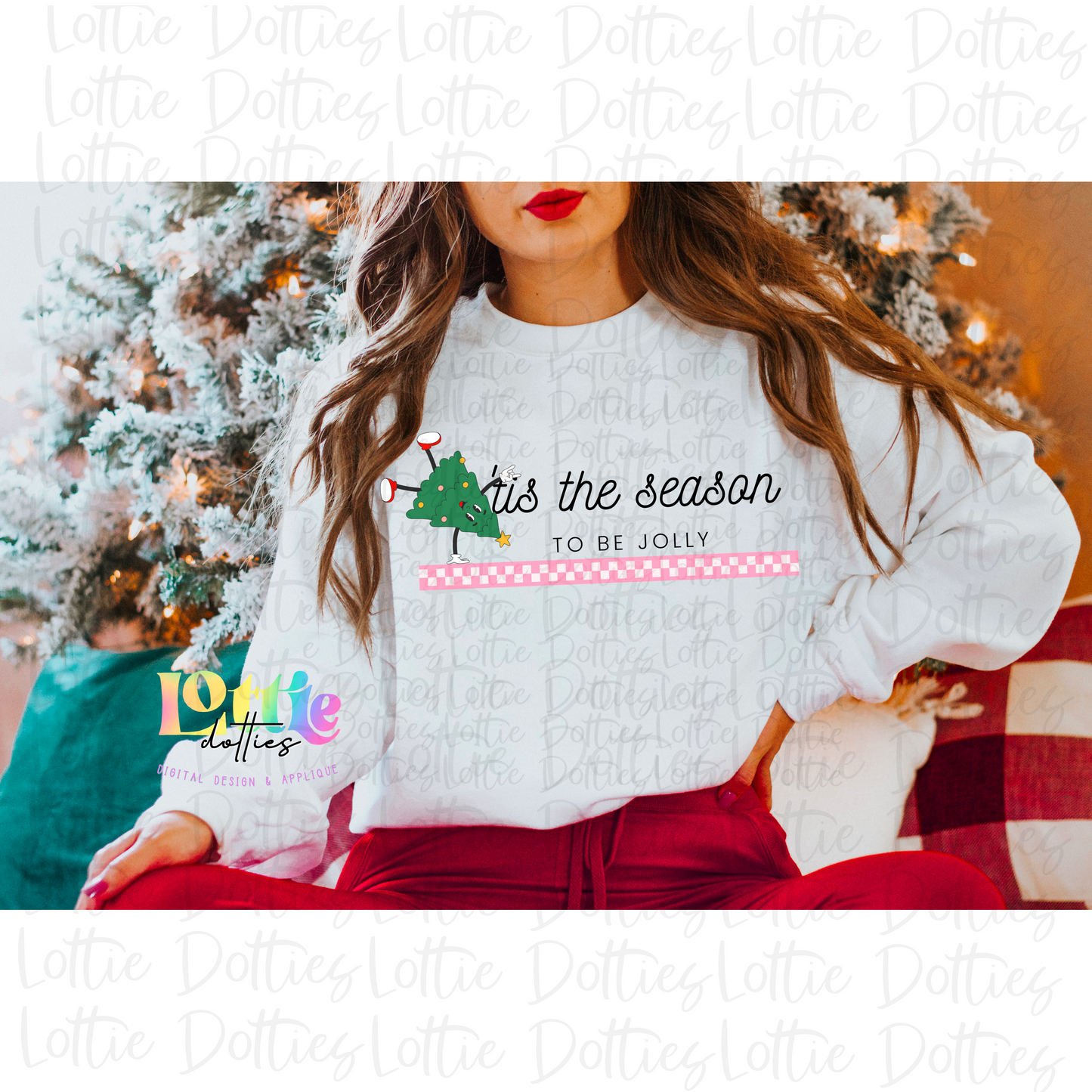 Tis The Season To Be Jolly PNG - Christmas Sublimation Design - Digital Download