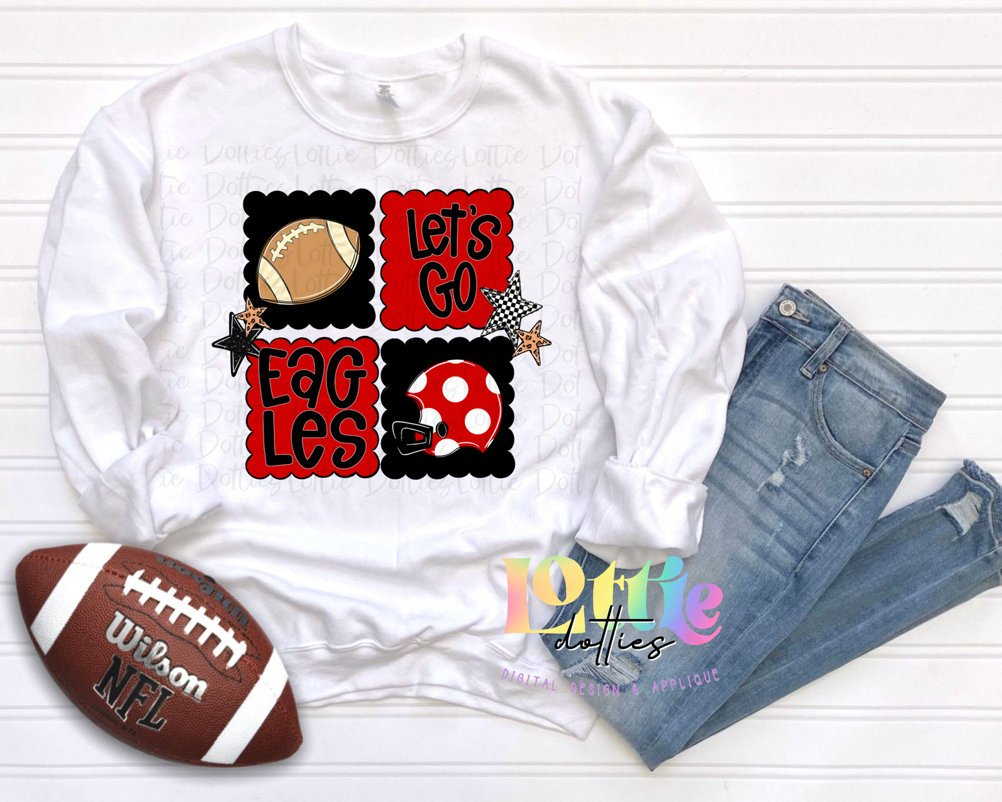 Eagles PNG | Eagles design | Digital Download | Red and Black | Eagles Patch Design