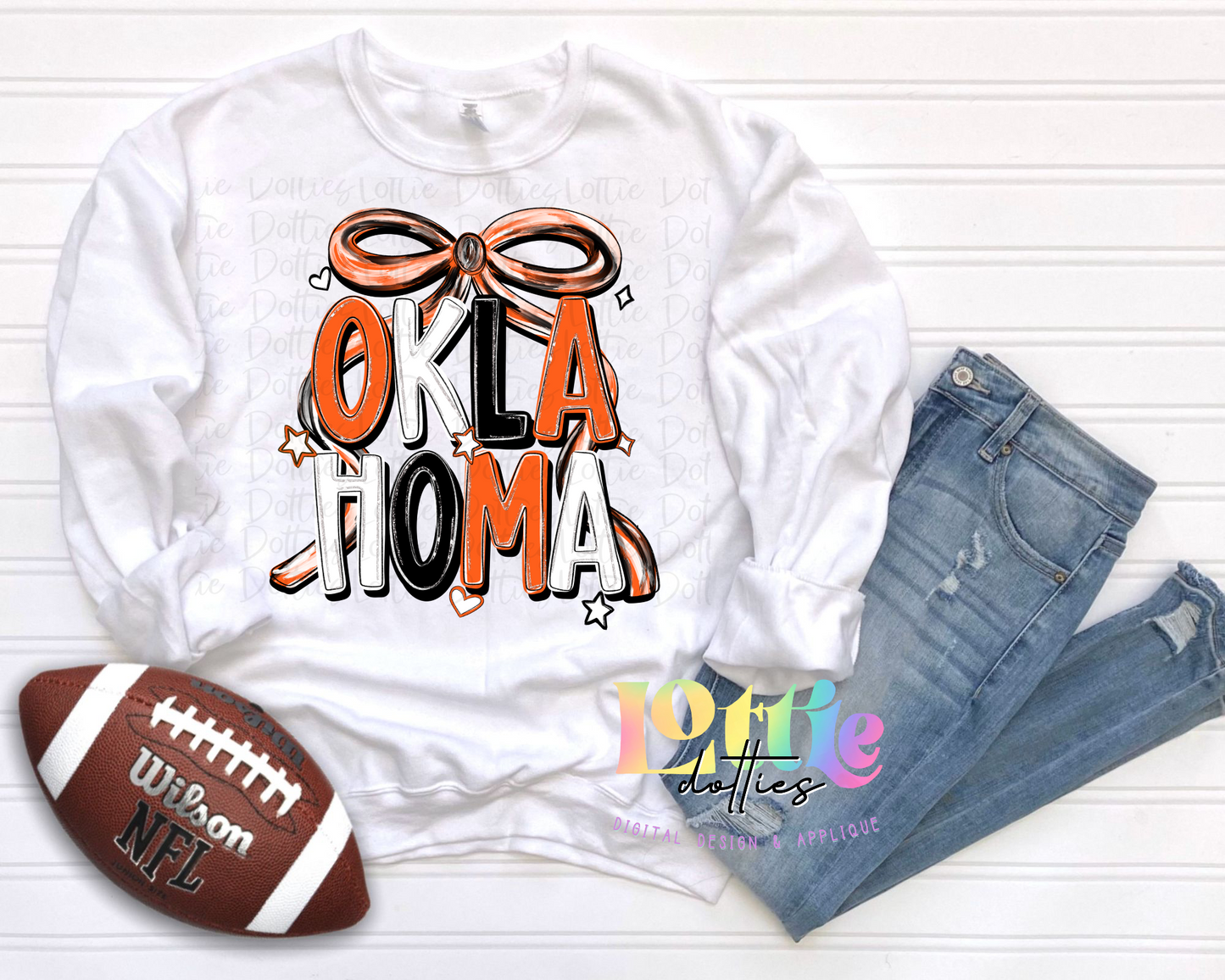 Oklahoma PNG | coquette Mascot | Bow Design | Digital Download