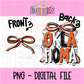 Oklahoma PNG | coquette Mascot | Bow Design | Digital Download
