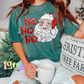 HO HO HO  Santa PNG - Christmas Sublimation - Digital Download - Rhinestone