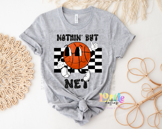 Nothin’ But Net PNG - Basketball Sublimation design - Digital Download -Leo