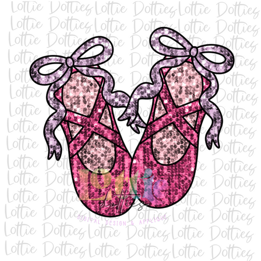 Ballerina Shoes PNG Ballerinas - Sublimation - Digital Download - Sequin