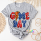 Game Day PNG - Game Day Sublimation - Digital Download - Red and Navy Sequin