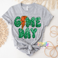 Game Day PNG - Game Day Sublimation - Digital Download - Green Sequin