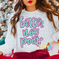 Better Not Pout Png - Christmas Sublimation Design- Digital Download - Blue