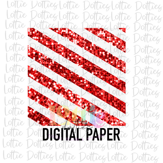 Candy Cane  Digital Paper Png - Christmas Sublimation- Digital Download