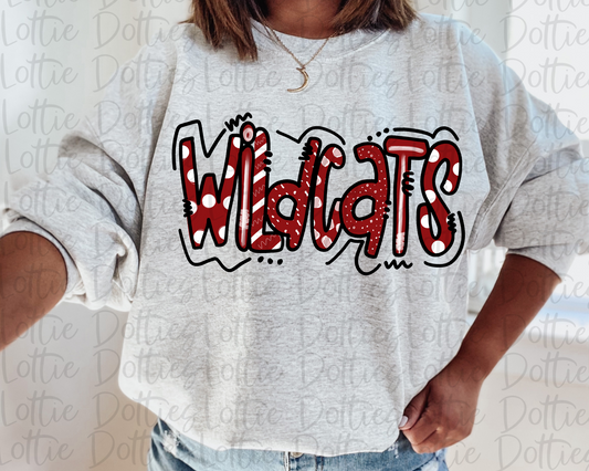 Cardinal red Wildcats  PNG - Wildcats sublimation design - Digital Download - cardinal red