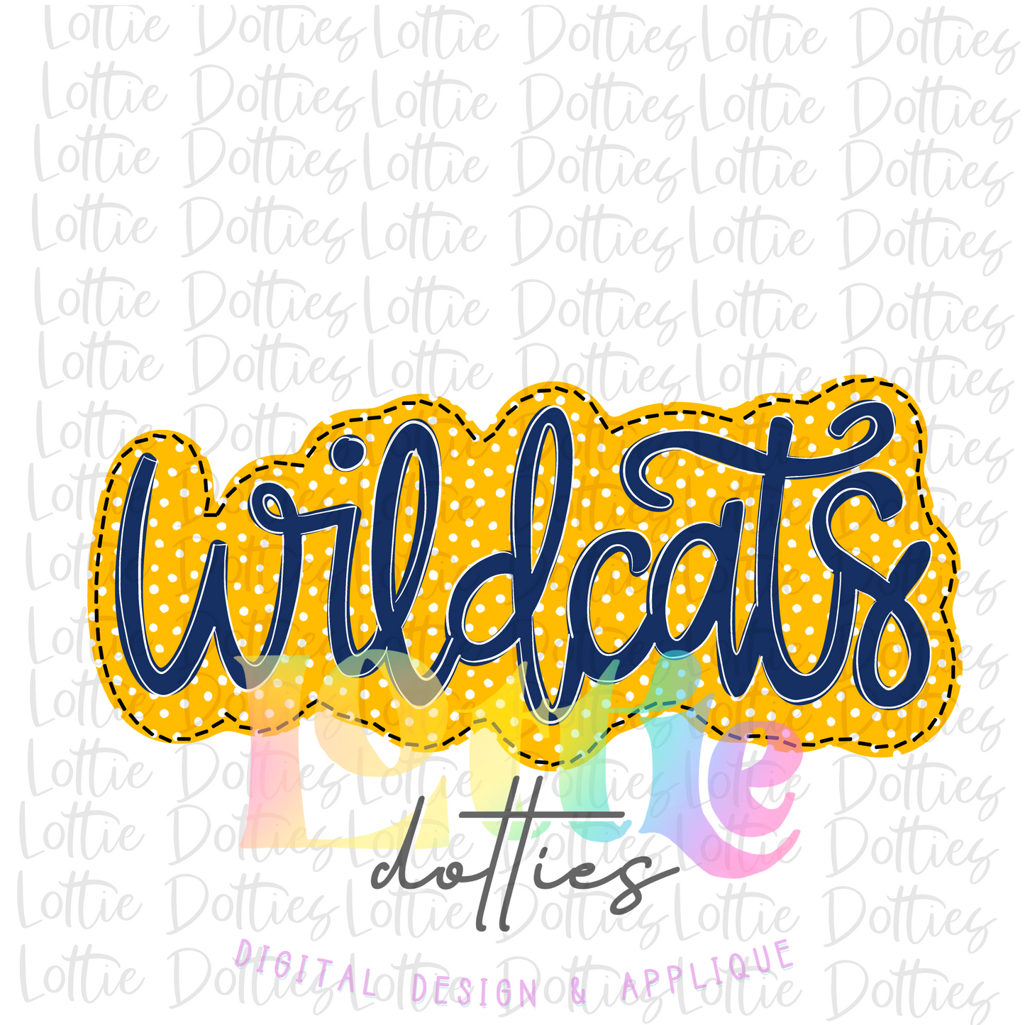 Wildcats  PNG - Wildcats sublimation design - Digital Download - Gold and Navy