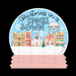 Christmas In A Small Town PNG- Snow Globe Sublimation- Digital Download