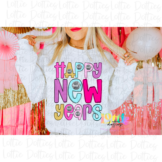 Happy New Year Png - New Year Sublimation - Digital Download