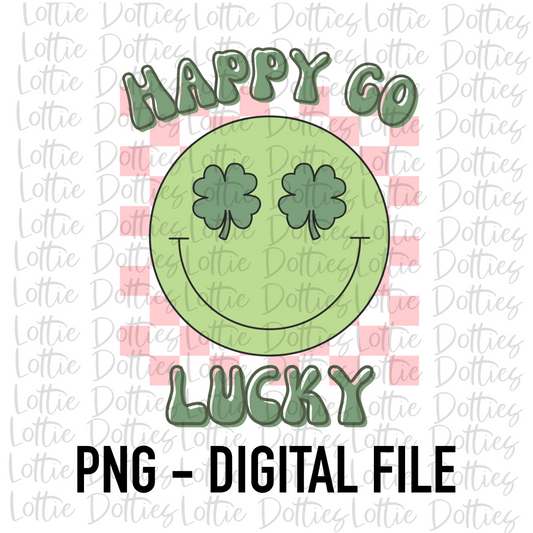 Happy Go Lucky PNG - Saint Patrick’s Day Sublimation Design- Lucky  Png - Pot of Gold - St Patrick’s Day Png