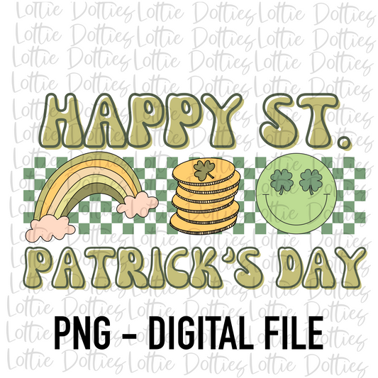 Happy St. Patrick’s Day PNG - Saint Patrick’s Day Sublimation Design- Lucky  Png - Pot of Gold - St Patrick’s Day Png