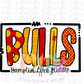 Bulls PNG - Bulls  Hampton Cove Middle Sublimation - Digital Download