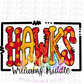 Hawks Williams Middle PNG   - Instant Download - Digital Download - Sublimation Design