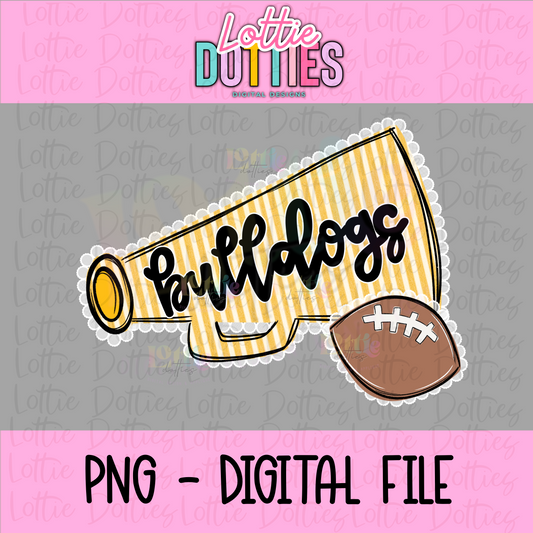 Bulldogs Png | Cheer File | Instant download | Digital Download | Bulldogs Megaphone