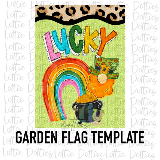 Lucky PNG - St. Patrick’s Day ' Sublimation - Digital Download - Flag