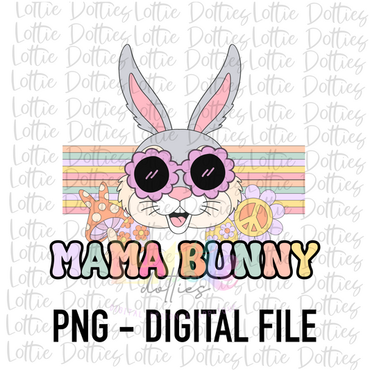 Mama Bunny Png - Easter  Sublimation File - Instant Download - Digital Download