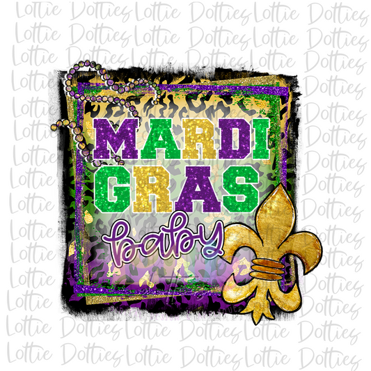 Mardi Gras Baby PNG - Mardi Gras Sublimation - Digital Download