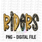 Riders PNG - Riders Sublimation - Mascots - Digital Download - Gold and Black Rinestone