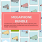 Megaphone Bundle | School Spirit Bundle PNG | Digital Download | PNG