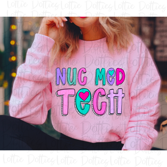 NUC MED TECH PNG -NUCLEAR MEDICINE TECHNOLOGIES Sublimation- Digital Download