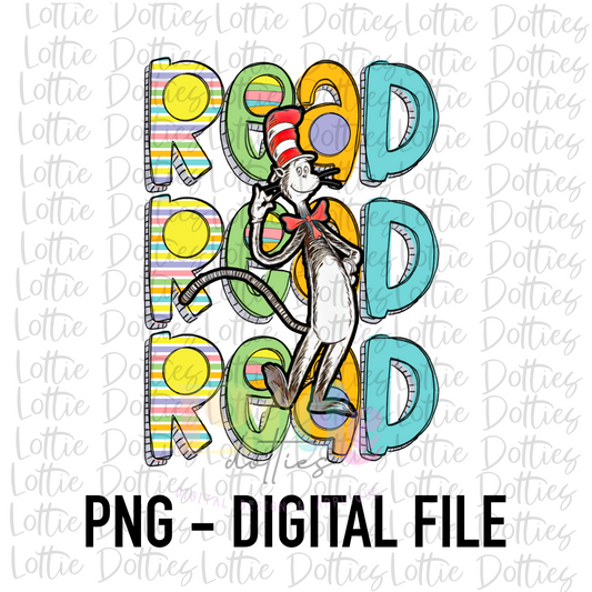 Read Read Read PNG - Digital Download - Read Across America