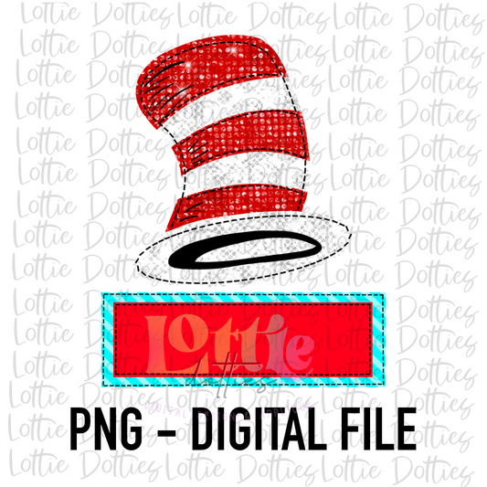 Hat Box - PNG - Digital Download - Read Across America by