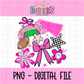 Pink out PNG | Pink Football design | Digital Download