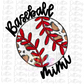 Baseball Mimi Png - Baseball Sublimation - Digital Download