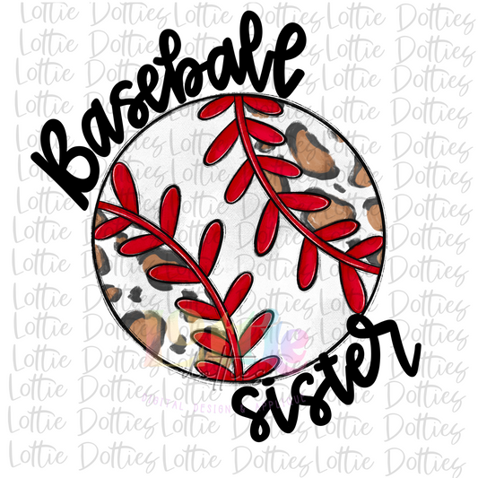 Baseball Sister Png - Baseball Sublimation - Digital Download