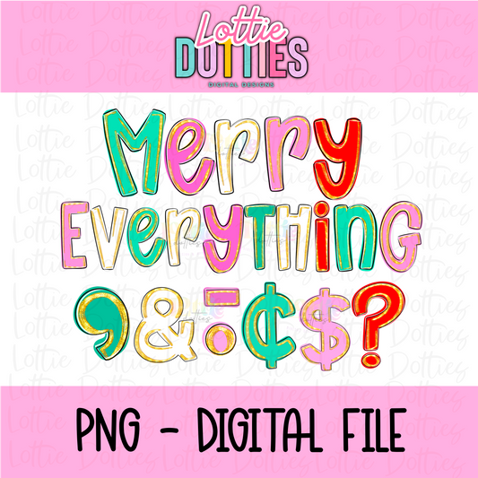 Christmas Alpha Pack - Alphabet Clipart - Instant Download - Merry Everything - Gold